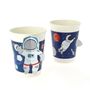 Birthdays - 6 Space Cups - Recyclable. - ANNIKIDS