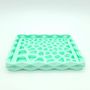 Soap dishes - Eco-friendly soap dish with rectangular facets, 3D printed in biobased material based on corn starch - BEN-J-3DCRÉA