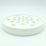 Soap dishes - Eco-friendly round textured soap dish, 3D printed with a biobased material based on corn starch. - BEN-J-3DCRÉA