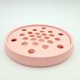 Porte-savons - Porte-savon éco-responsable rond texturé, imprimé en 3D avec une matière biosourcée à base d'amidon de maïs. - BEN-J-3DCRÉA