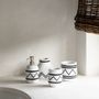 Vases - Le Porte-Plante Santorini - Blanc Noir - BAZAR BIZAR LIVING