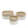 Coffrets et boîtes - Les Paniers White Sunday - Naturel Blanc - Lot de 3 - BAZAR BIZAR LIVING