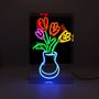 Decorative objects - 'Vase of Tulips' Glass Neon Sign - LOCOMOCEAN