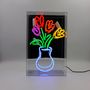 Decorative objects - 'Vase of Tulips' Glass Neon Sign - LOCOMOCEAN