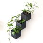 Other wall decoration - Natural slate wall hexagonal planter, 25/22/12.5 cm, HEXA2 - LE TRÈFLE BLEU