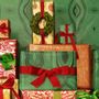 Autres décorations de Noël - Malachite Gift Wrapping Paper - CASPARI