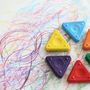 Loisirs créatifs pour enfant - Triangles à la cire 12 couleurs - PRIMO