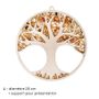 Stained glass decoration - TREE OF LIFE - BIRCH WOOD AND AMBER DECORATIONS - OPALOOK