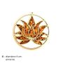 Stained glass decoration - LOTUS - BIRCH WOOD AND AMBER DECORATIONS - OPALOOK