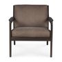 Armchairs - Jack lounge chair - Mahogany - ETHNICRAFT