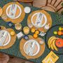 Design objects - Set de table CAPEBA Ocre  - Feuille Amazonienne 100% caoutchouc naturel - SABIÁ DESIGN