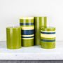 Gifts - British Colour Standard © - Striped & Solid Colour Pillar Candles - BRITISH COLOUR STANDARD©