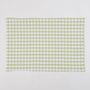 Comforters and pillows - Mini Checkered Cotton Placemats (set of 4), 19 x 13 Inch - CASA AMAROSA