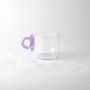 Tea and coffee accessories - Tea Time -  Glass Cup Spiral Handle. - AND JACOB