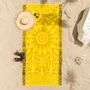 Autres linges de bain - Serviette de plage Soleil Jaune coton - LE JACQUARD FRANCAIS