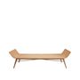 Lawn sofas   - Synthetic Wicker and Natural Steel Daybed Bench - CFOC