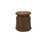 Lawn armchairs - Sillage Natural Synthetic Wicker Stool - CFOC