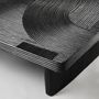 Objets de décoration - Table basse Wabi rectangulaire en bois et rotin noir - CFOC