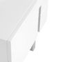 Night tables - White and steel bedside table - ANGEL CERDÁ