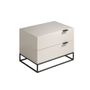 Night tables - Bedside table black steel legs - ANGEL CERDÁ