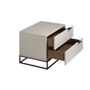 Night tables - Bedside table black steel legs - ANGEL CERDÁ