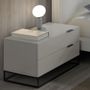 Night tables - Bedside table black steel legs - ANGEL CERDÁ