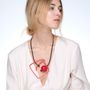 Cadeaux - Collier Labyrinthe rouge / noir - SAMUEL CORAUX - PARIS
