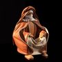 Sculptures, statuettes et miniatures - Sculpture en cuir,  Touareg assis - ANNIE DELEMARLE SCULPTURE CUIR