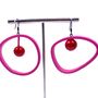 Gifts - Em Fuchsia/red earrings - SAMUEL CORAUX