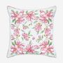 Comforters and pillows - Jacquard Cushion Cover - Magnolia - TISSUS TOSELLI
