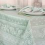 Linge de table textile - Nappe Jacquard Durance - Olive - TISSUS TOSELLI