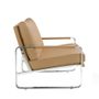 Fauteuils - Fauteuil tapissé en vison similicuir - ANGEL CERDÁ