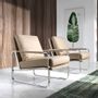 Fauteuils - Fauteuil tapissé en vison similicuir - ANGEL CERDÁ