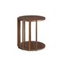 Tables basses - Table d'angle ronde en noyer - ANGEL CERDÁ