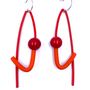 Gifts - Orange Red P Earring - SAMUEL CORAUX