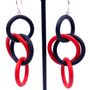 Gifts - 40 black red earring - SAMUEL CORAUX