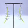 Gifts - Helix earring - white/ fluorescent yellow - SAMUEL CORAUX