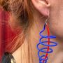 Gifts - Helix blue red earring - SAMUEL CORAUX