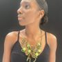 Gifts - Big green pearl cloud necklace with green beads - SAMUEL CORAUX