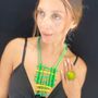 Gifts - Green Quadrille necklace - SAMUEL CORAUX