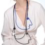 Gifts - Blue black 3-headed necklace - SAMUEL CORAUX