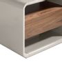 Night tables - Lacquered wood and walnut bedside table - ANGEL CERDÁ