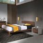 Night tables - Lacquered wood and walnut bedside table - ANGEL CERDÁ
