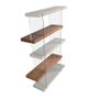 Mobilier et rangements pour bureau - Étagère en bois de noyer et verre - ANGEL CERDÁ