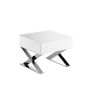 Night tables - Bedside table with steel blade legs - ANGEL CERDÁ