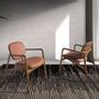 Armchairs - Brown leatherette upholstered armchair - ANGEL CERDÁ
