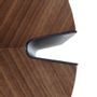 Coffee tables - Corner table walnut and black steel - ANGEL CERDÁ