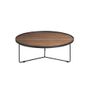 Coffee tables - Round walnut coffee table - ANGEL CERDÁ