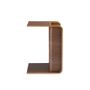 Coffee tables - Rectangular walnut corner table - ANGEL CERDÁ