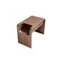 Coffee tables - Rectangular walnut corner table - ANGEL CERDÁ